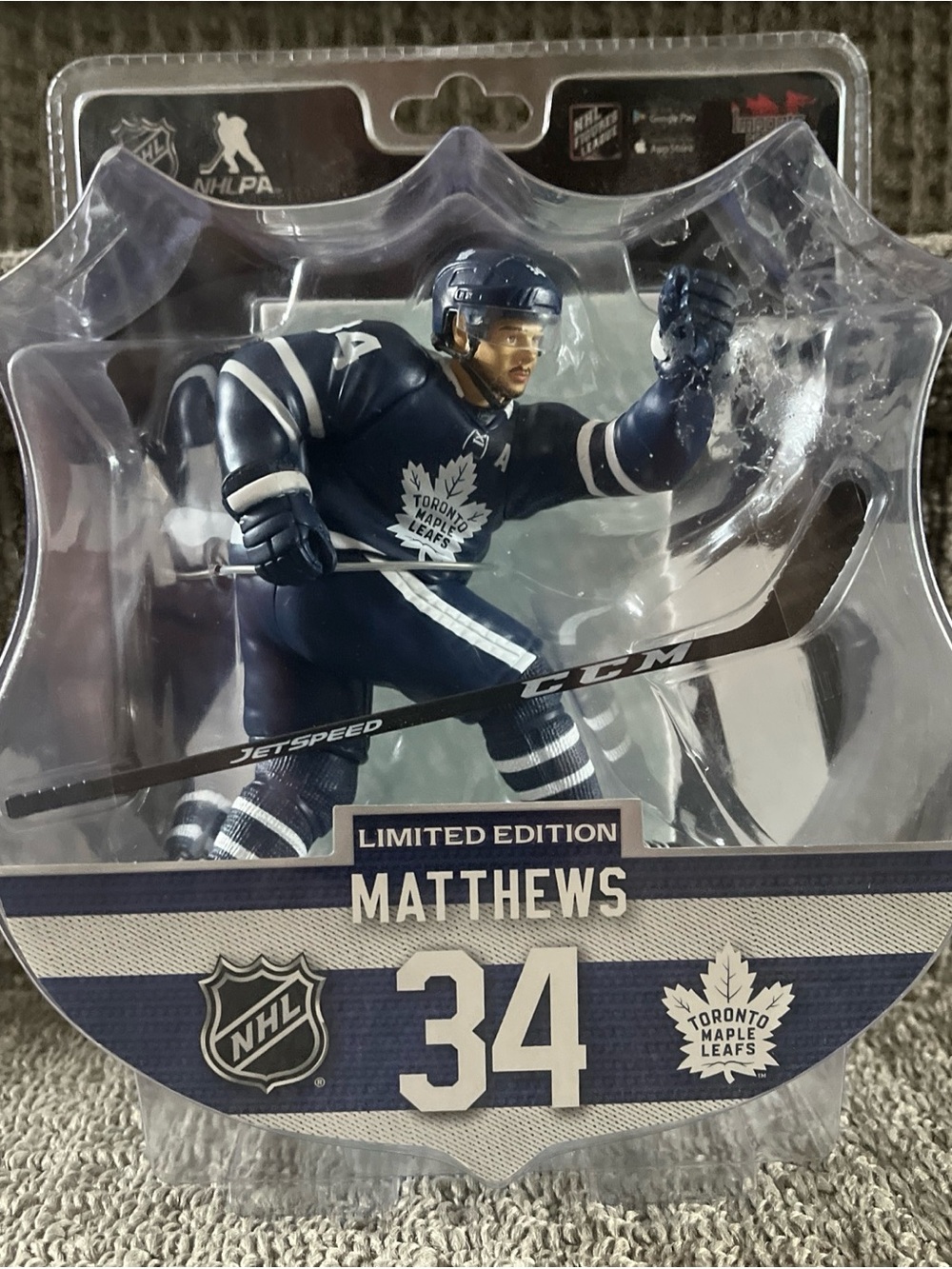 Auston Matthews Toronto Maple Leafs Limited Edition Figure Imports Dragon BLUE!!